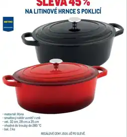 Makro Metro Professional litinové hrnce s poklicí nabídka