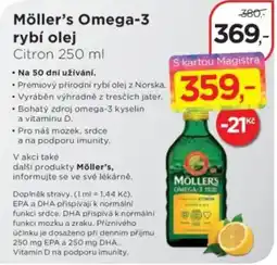 Magistra lékárny Möller's rybí olej nabídka