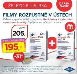 Magistra lékárny Ibsa železo plus nabídka