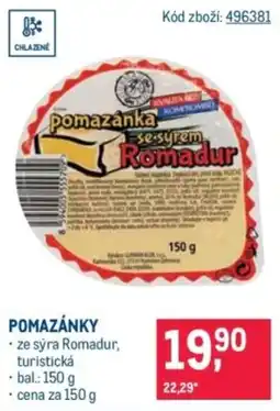 Makro Pomazánka se sýrem Romadur nabídka