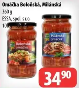 Partner Maloobchodní síť Essa omáčka boloňská milánská nabídka