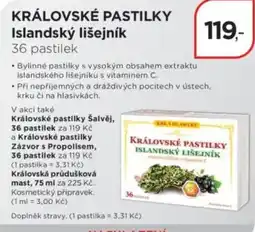Magistra lékárny Královské pastilky islandský lišejník nabídka