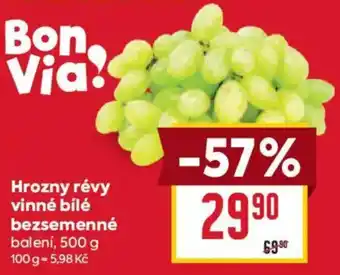 Bon Via! Hrozný rév vinné bílé bezsemenné