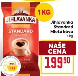 Billa Jihlavanka Standard Mletá káva nabídka