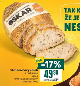 Billa Oskar slunečnicový chléb nabídka