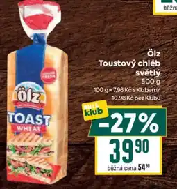 Billa Ölz toutostový chléb světlý nabídka