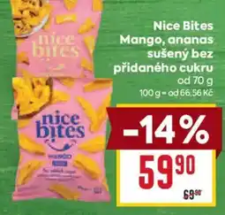 Billa Nice Bites Mango, ananas nabídka