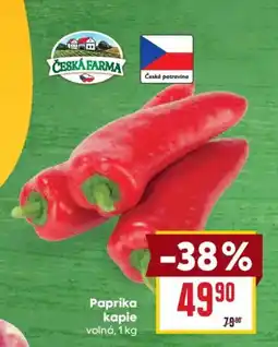 Billa Česká farma paprika kapie nabídka