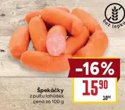 Billa Špekáčky z pultu lahůdek nabídka
