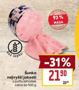 Billa Šunka nejvyšší jakosti nabídka