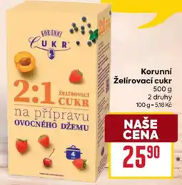 Billa Korunní želírovací cukr nabídka