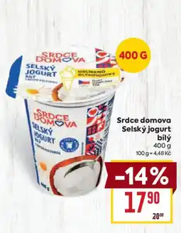 Billa Srdce domova Selský jogurt bílý nabídka