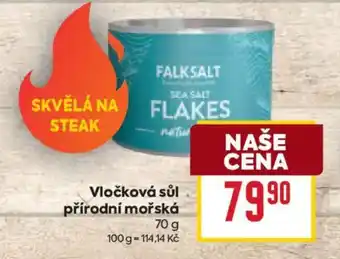 Billa Falksalt vločková sůl přírodní mořská nabídka