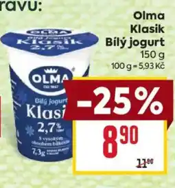 Billa Olma klasik bílý jogurt nabídka
