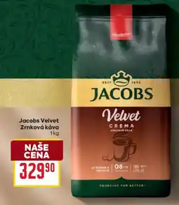 Billa Jacobs Velvet Zrnková káva nabídka