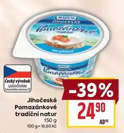 Billa Madeta jihoceske pomazankove tradiční natur nabídka