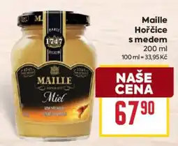 Billa Maille hořčice s medem nabídka