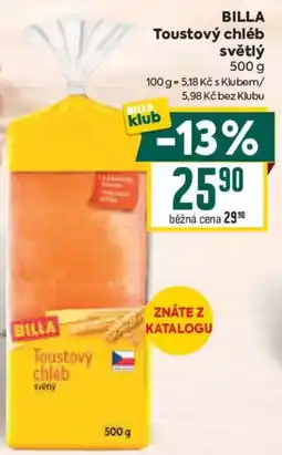 Billa Billa toutsový chléb světlý nabídka