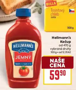 Billa Hellmann's Kečup nabídka