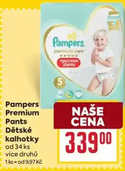 Billa Pampers Premium Pants Dětské kalhotky nabídka