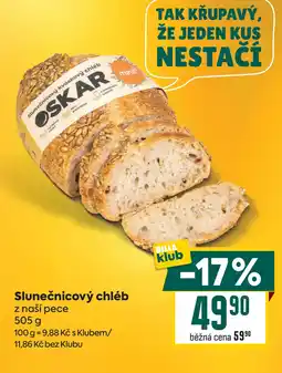 Billa minif oskar slunečnicový chléb nabídka