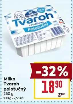 Billa Milko Tvaroh polotučný nabídka