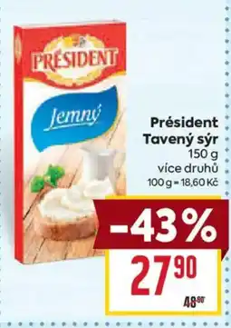 Billa President jemný tavený sýr nabídka