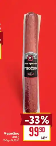 Billa Vysočina nabídka