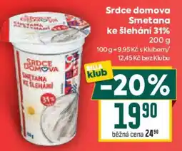 Billa Srdce domova smetana ke šlehání nabídka
