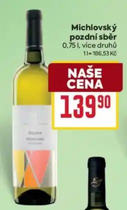 Billa Michlovský pozdní sběr nabídka