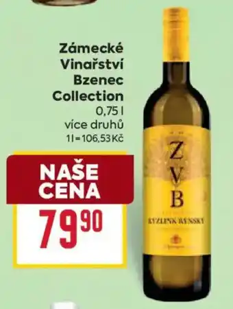 Billa Zámecké Vinařství Bzenec Collection nabídka