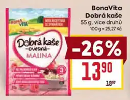Billa BonaVita dobrá kaše ovesná malina nabídka