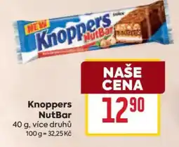 Billa Knoppers NutBar nabídka