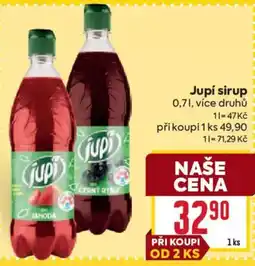 Billa Jupí sirup nabídka