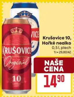 Billa Krušovice 10, Hořké nealko nabídka