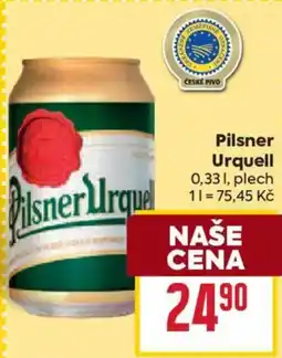 Billa Pilsner Urquell nabídka