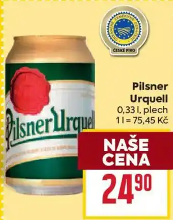 Billa Pilsner Urquell nabídka