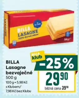 Billa Billa lasagne bezvaječné nabídka