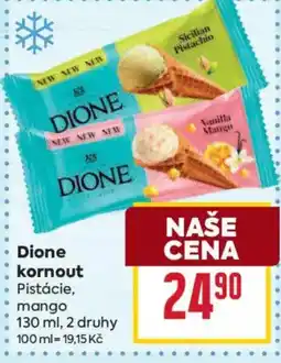 Billa Dione kornout pistácie, mango nabídka