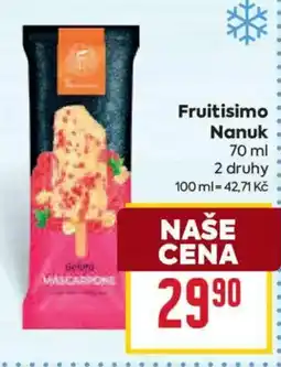 Billa Fruitisimo Nanuk nabídka