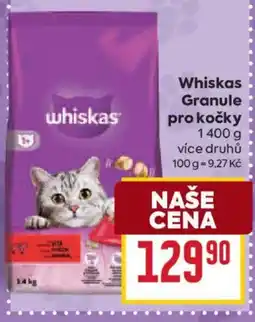Billa Whiskas Granule pro kočky nabídka