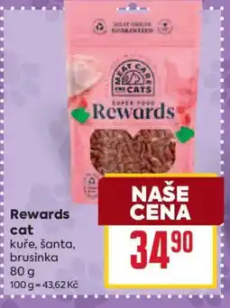 Billa Rewards cat kuře, šanta, brusinka nabídka