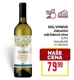 Billa Sol Vineus Tramín červený nabídka