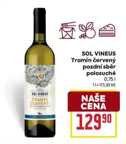 Billa Sol vineus Tramín červený nabídka