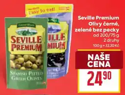 Billa Seville Premium olivy černé, zelené bez pecky nabídka
