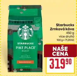 Billa Starbucks zrnková káva nabídka