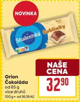 Billa Orion Čokoláda nabídka