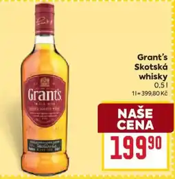 Billa Grants skotská whisky nabídka