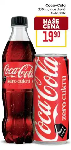 Billa Coca-Cola zero cukru nabídka