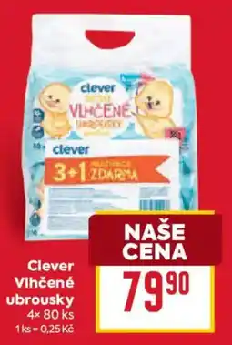 Billa Clever Vlhčené ubrousky nabídka